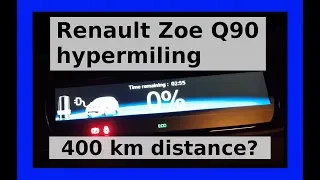 🔴 Hypermiling Renault Zoe Q90 ZE 40 | 400 km | Empty battery range - Renault Assistance | edrive 🚘⚡️