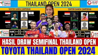 WOW MENGEJUTKAN..!! HASIL DRAW DAN JADWAL SEMIFINAL THAILAND OPEN 2024..!!