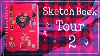 🌺pink sketchbook tour ~ обзор на розовый скетчбук за 2020 год | No.2 | by vulya🌺