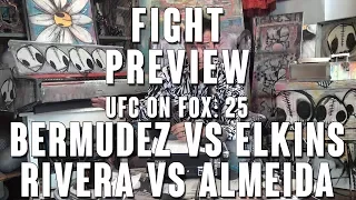 UFC on Fox Fight Preview: Bermudez vs Elkins & Rivera vs Almeida
