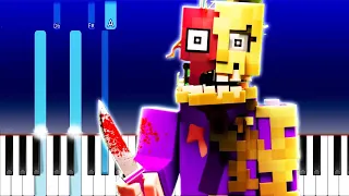 "TWO FACE" - Song by Jake Daniels | Minecraft FNAF Animated Music Video (Piano Tutorial)