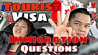 What are the Immigration Question in the Philippines going to Canada Tourist Visa #jvvlogs