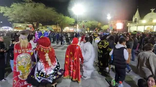 En la noche de víspera de la Fiesta de La Tirana 2023, algunas secuencias de videos.