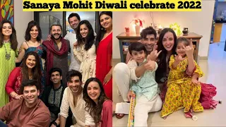 Sanaya Irani deepawali celebrate and doing ganesh laxmi puja with mohit sehgal barun sobti |