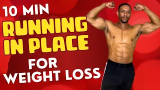 RUNNING IN PLACE WORKOUT FOR FAST WEIGHT LOSS🔥BURN CALORIES IN 8 MINUTES🔥