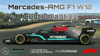 Real Racing 3 Car Customization: Mercedes-AMG W12 F1 2021 | Formula 1 Academy Car | GenniusGamer