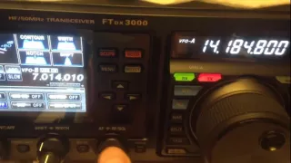 Yaesu Ftdx3000 Vs Elecraft K2 20M SSB - IW2NOY