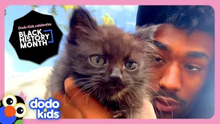 Football Player Rescues Puppy AND Kitten?! | Dodo Kids | Rescued!