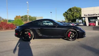 2018 Porsche 718 Cayman GTS, in Jet Black Metallic