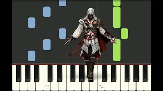 piano tutorial "EZIO'S FAMILY" From Assassin's Creed II, 2009, with free sheet music