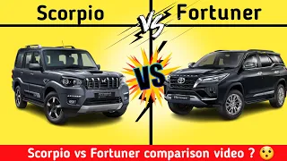 Scorpio vs Fortuner comparison  video? | #shorts #fortuner #facts