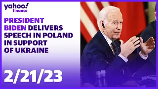 President Biden delivers speech in Poland in support of Ukraine