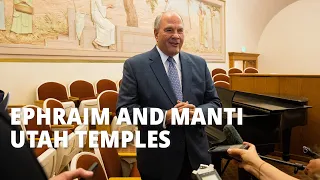 At a Glance: Church Leaders Comment on Temples in Manti and Ephraim, Utah