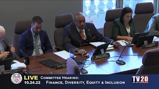 Finance, Diversity, Equity and Inclusion Committee, October 24, 2022