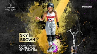 Sky Brown - 2022 Laureus World Comeback of the Year Award