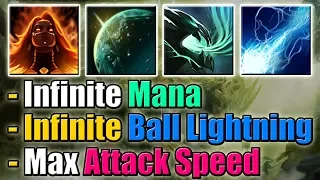 Infinite Mana + Ball Lightning and Mana Shield [Probably The Best Build in Ability Draft] Dota 2