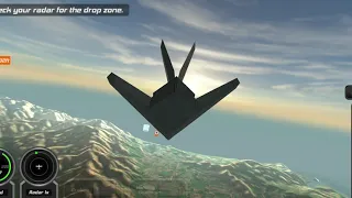 F 117 white hawk drops bomb at enemy area and lands back at base. You won't believe what happens