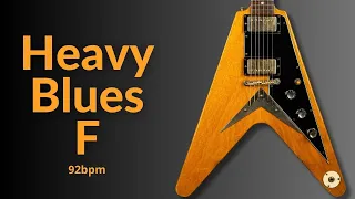 Heavy Blues Groove Guitar Backing Track in F Major