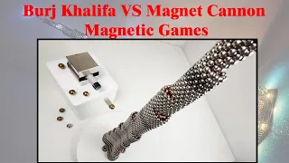 Indian react to Burj Khalifa VS Magnet Cannon Magnetic Games #Burj Khalifa #