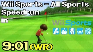 Wii Sports (All Sports) Speedrun in 9:01 (Former World Record - July 21st / 2018)