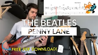 The Beatles - Penny Lane (Bass Cover) | Bass TAB Download
