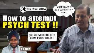 Attempting the Psych Test in SSB !! Army Ex-Psychologist Col Aditya ft @lwsssbinterview Ep-117