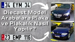 Diecast Model Arabalara Plaka ve Plakalık  Nasıl Yapılır? Cevabı Bu Videoda!