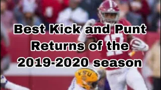 Best Kick & Punt Returns of the 2019-2020 Season