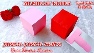 Cara Membuat Kubus Dari Kertas Karton / Jaring Jaring Kubus / Tugas Kelas 5