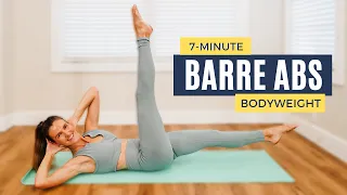 7-minute Barre Abs Workout | Bodyweight | No Planks | Wrist-friendly
