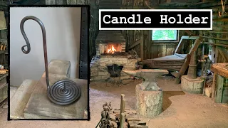 Hand Forged Candle Holder- Blacksmithing
