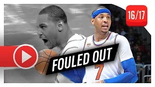 Carmelo Anthony EPIC Full Highlights vs Hawks (2017.01.29) - 45 Pts, FOULED OUT!