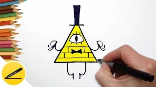 How to Draw Bill from Gravity Falls | Draw Gravity Falls