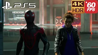 Marvel's Spider-Man Miles Morales PS5 | Miles & Phin Trying To Escape Roxxon Lab 60FPS 4K HDR RTX