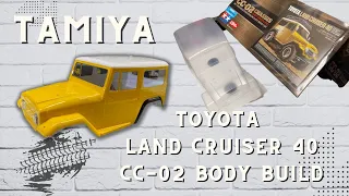 The New Tamiya Toyota Land Cruiser 40 CC-02 Body Painting and Assembly