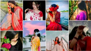 Cute girls photography ideas with saree | girls new whatsapp ,instagram dpz | new profile pictures