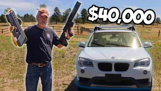 I Shot My $40,000 BMW With An Electromagnetic RAILGUN