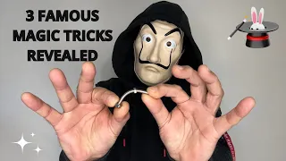 3 Famous Magic Tricks Revealed in Live 🎩🪄 #magic #tricks #magictricksvideos #tutorial
