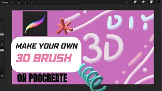 How to make 3d Brush on procreate (Easy Procreate tips)