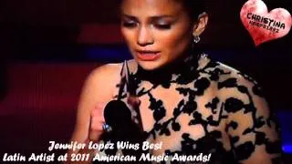 Jennifer Lopez Wins Best Latin Artist @ AMA's 2011