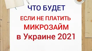 Что будет если не платить микрозайм в Украине 2021