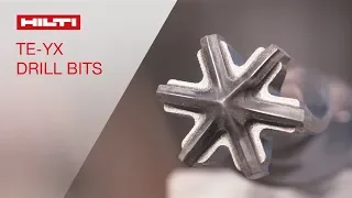 DEMO of Hilti TE-YX 6 cutter head hammer drill bits