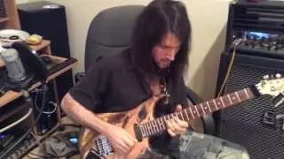 Bumblefoot recording vocals & lead guitars to "Livin' the Dream"