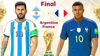 FIFA 23 | ARGENTINA vs FRANCE | MESSI VS MBAPPE | MARTINEZ 'S HAT-TRICK | FIFA WORLD CUP FINAL 2022