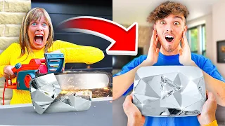 Destroying Morgz Diamond Play Button & Buying Him A New One...