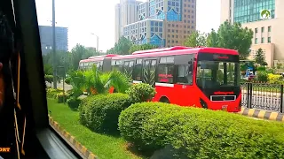 Rawalpindi To Islamabad Metro Bus City Tour In 30 Rupees Traveling BRTS Pakistan