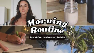 MY 7AM MORNING ROUTINE - productive, healthy, self-care, skincare