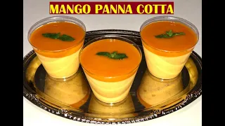 Easy Mango Panna Cotta Recipe | Mango Pudding Recipe | Italian Dessert Recipe by Shimi’s Dastarkhaan