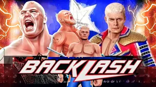 WWE MAYHEM || WWE Backlash Events 🔥|| Brock Vs Cody Rhodes 🤩 || Complete ✅✅|| #wwemayhem #gameplay