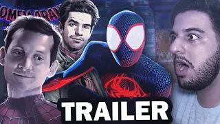 Homem-Aranha: Através do AranhaVerso | Trailer Oficial Dublado (REACT)